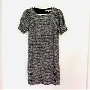 LoFT sheath dress  sz 2P for fall, black petite